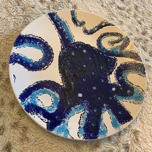 Octopus Plate Heather Goldminc Under The Sea Blue Sky